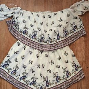 Off the shoulder romper